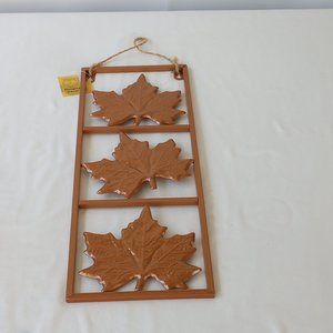 NWT  Metal Hanging Fall Leaves